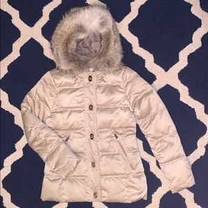Coach Down Jacket with Coyote Fur Hood